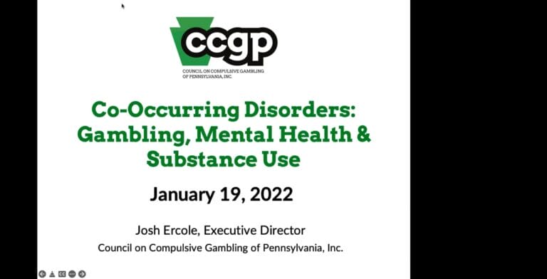 Problem Gambling – Co-Occurring Disorders